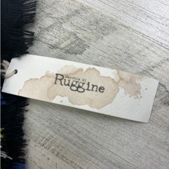 Macchia di Ruggine unisex oversized blanket scarf plaid new lightweight - Picture 2 of 4